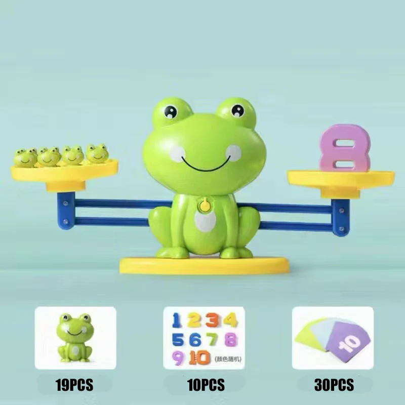 Mathematical Intelligence Math Toys Funny Frog Scale Children's Early Education Toys Addition Subtraction Balance Enlightenment math toys educational toys teaching aids toys