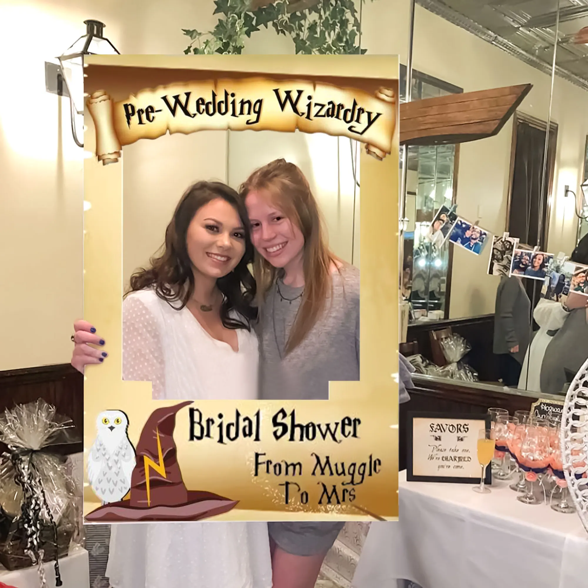 From Muggle to Mrs Party Supplies Wizard Bridal Shower Decoration Wizard Wedding Engagement Bachelorette Party Photo Booth Props