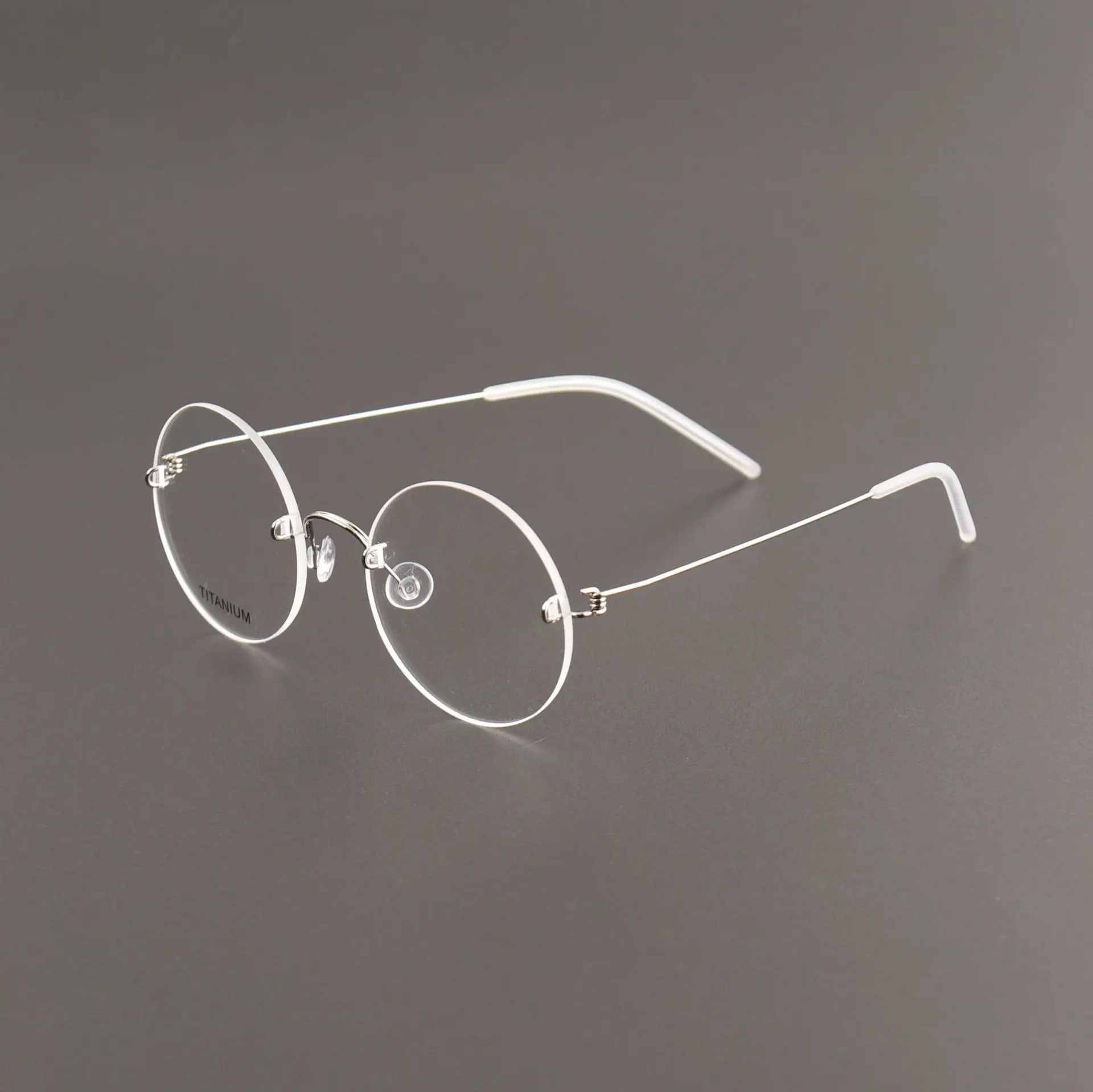 

Titanium Rimless Glasses Men Women Vintage Round Eyeglasses Frame Optical Myopia Prescription Spectacles Frames Eyewear