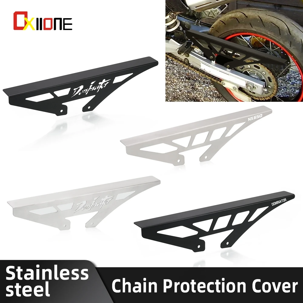 

Chain Guide Guard Cover Protection Motorcycle Accessories For Honda NX 650 Dominator 650NX Dominator 1988-2000 1999 1998 1997