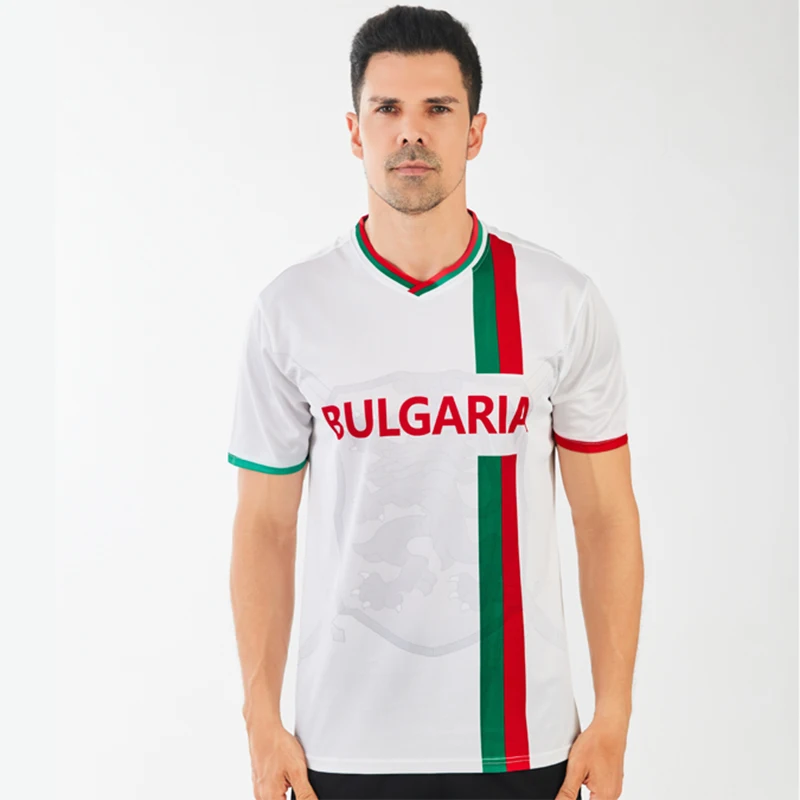 2024 new bulgarian football jersey, cheering bulgarian fans shirt, breathable and quick drying soccer uniform 2024 New Bulgarian football jersey, cheering Bulgarian fans shirt, breathable and quick drying soccer uniform 1