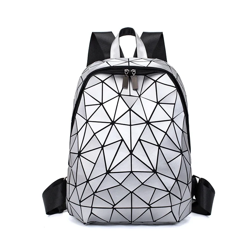 2025 New Fashion Backpack Bags For Women School Backpack Luminous Handbag Women Geometric Travel Bag For Boys 3