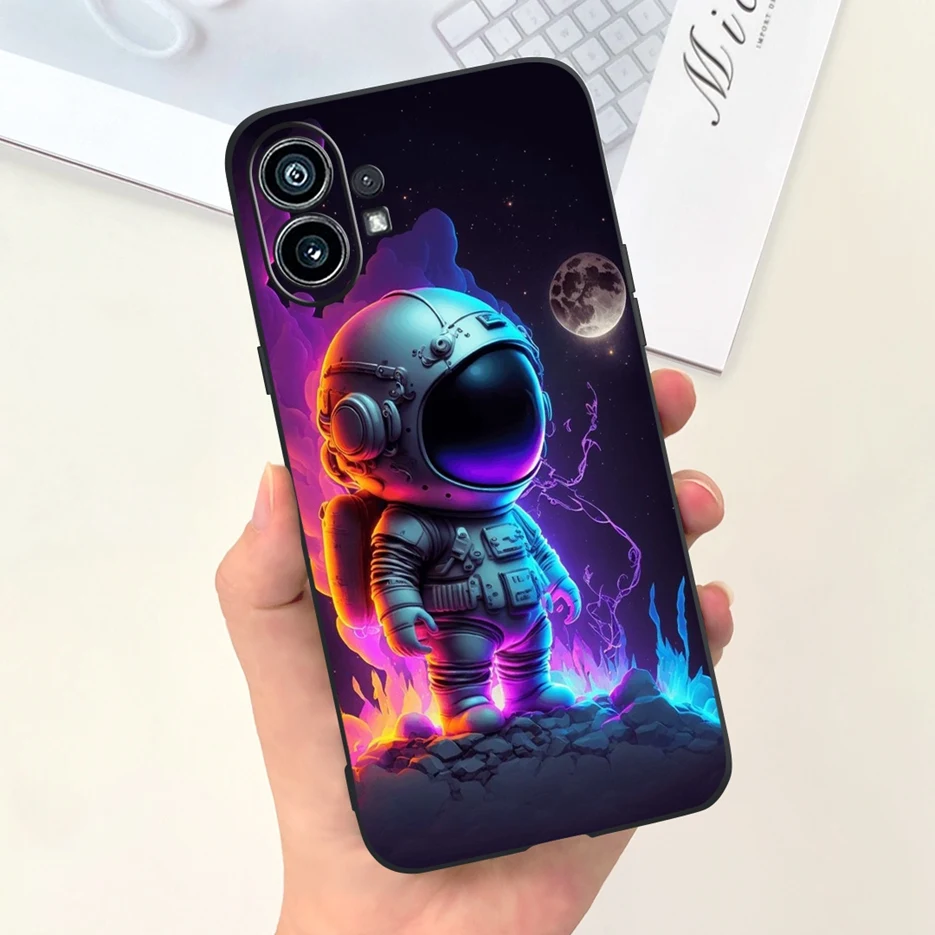 Cute Fashion Cartoon Soft Silicone Phone Case for Nothing Phone 1, 6.55'' Cover