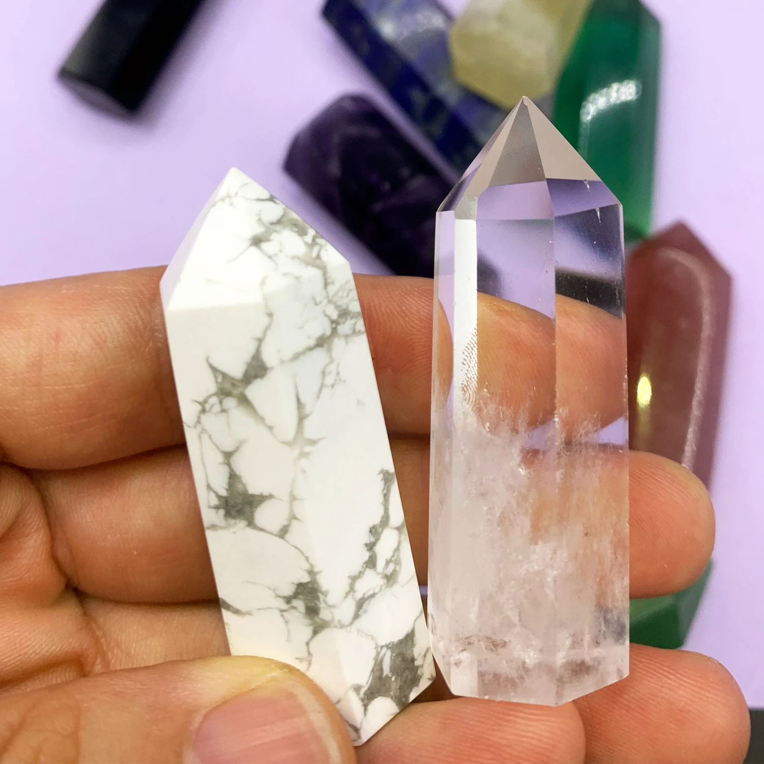 Crystal rough stone, ore specimen, crystal rod. Suitable for DIY jewelry making decoration, collection and gifts
