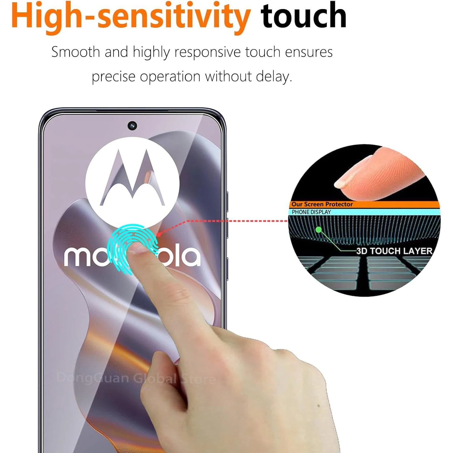 Premium Tempered Glass Screen Protector, 2/3/4 Pack, for Ultimate Display Protection