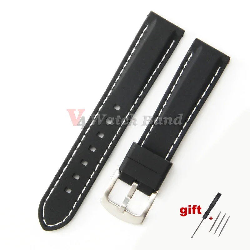 Silicone Sport Watch Band - Universal Replacement Strap