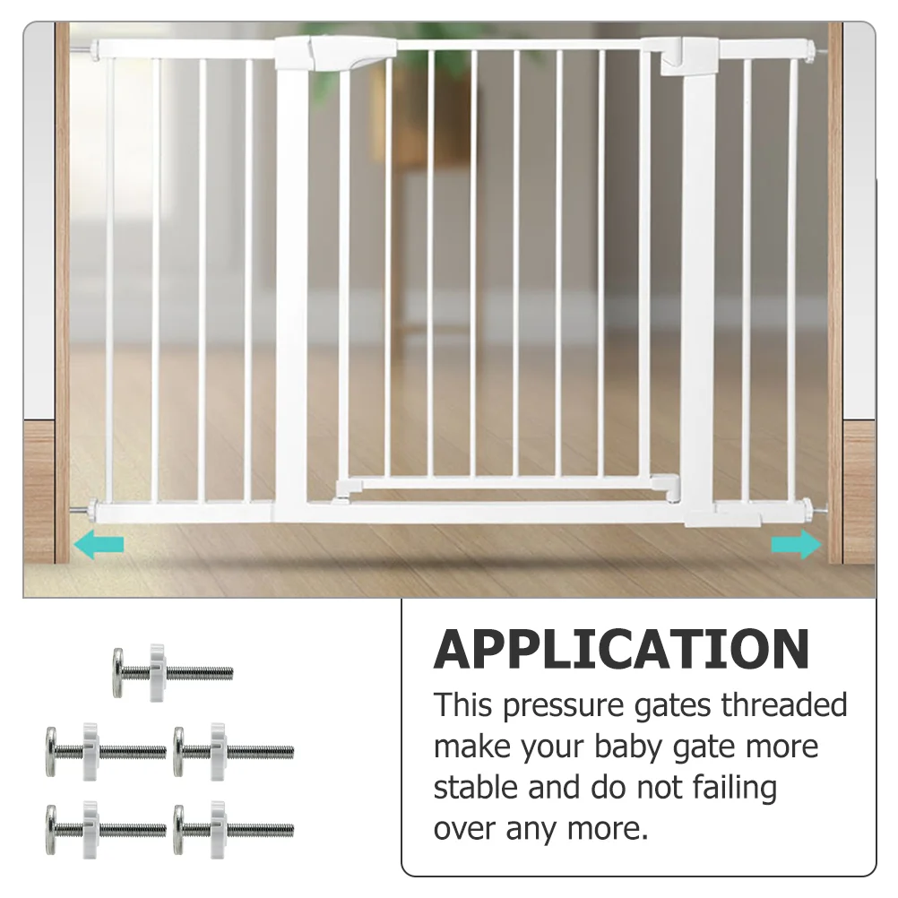 5pcs Baby Gate Screw Bolts Fence Accessories Rod Wall Protector Plastic Mounting Screws Stair Safety Gates Doorways