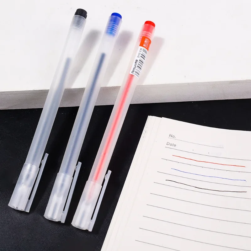 6/4/2pcs Blue Red Black 0.5mm Gel Pens Matte Case Ballpoint Pen Office Business School Student Cute Kawaii Stationery Supplies