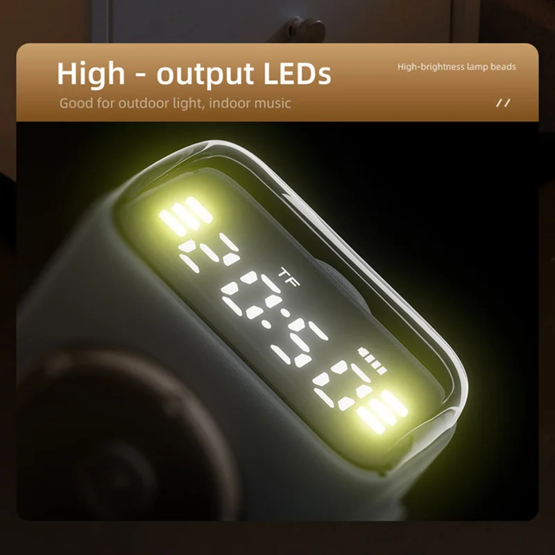 Bluetooth Retro LED Mini Speaker with Magnetic Back Clip - Portable Outdoor & Desktop Cartoon Music Gift