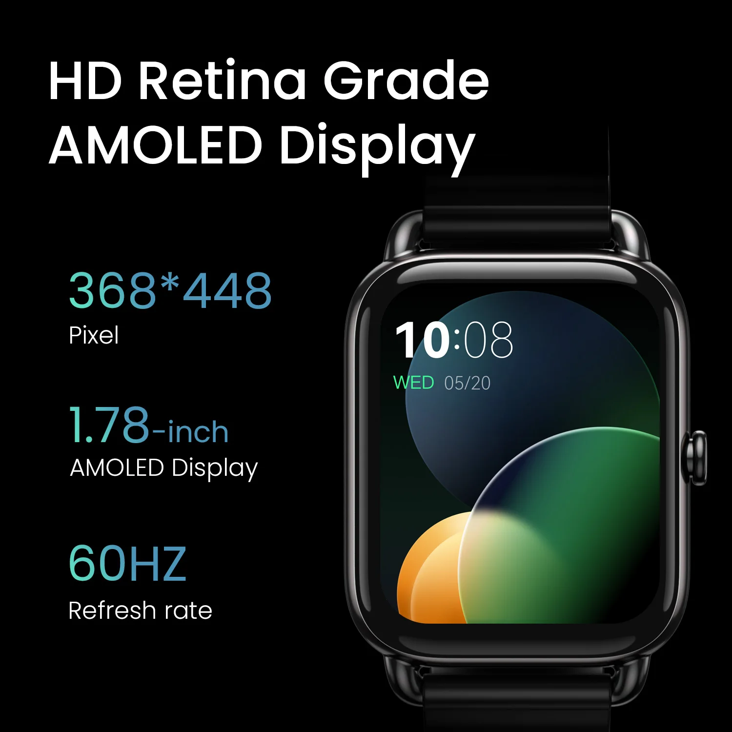 Haylou RS4 Plus ۷ι  Ʈ ġ , 1.78 ġ AMOLED IP68  ɹڼ SpO2 , 105   Ʈġ