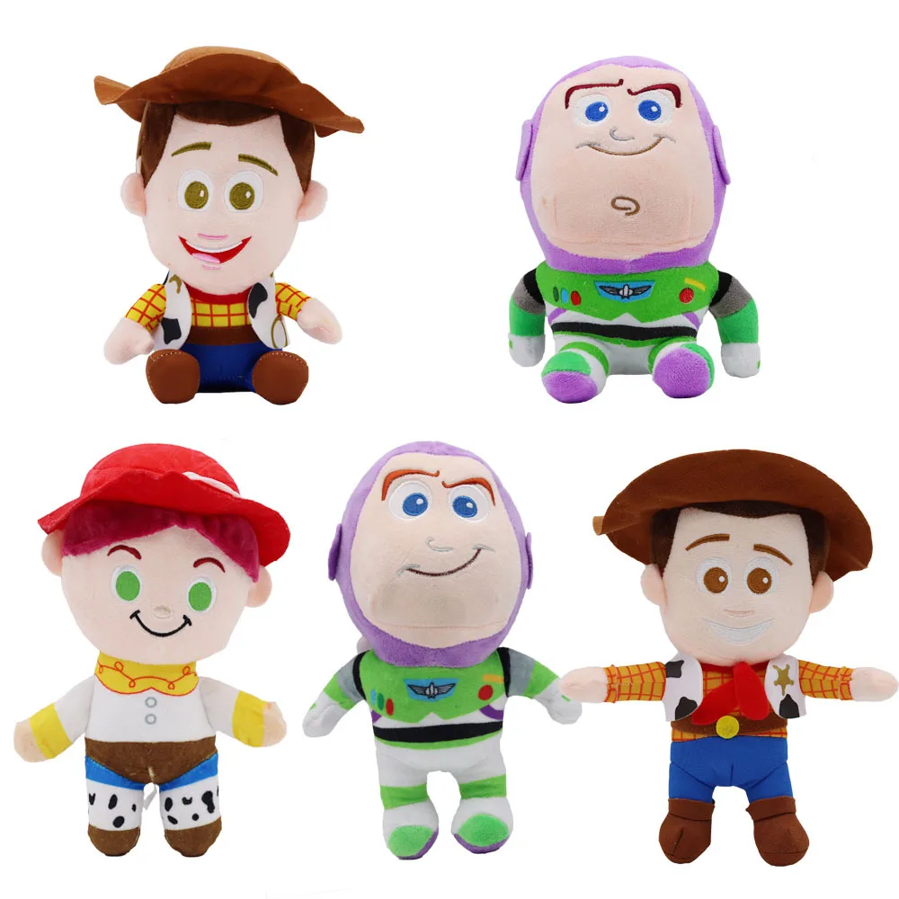 

Toy Story Buzz Lightyear Sheriff Cowboy Woody Plush Toys Sherif Woody Buzz Lightyear Anime Cartoon Figure Cute Birthday Gifts