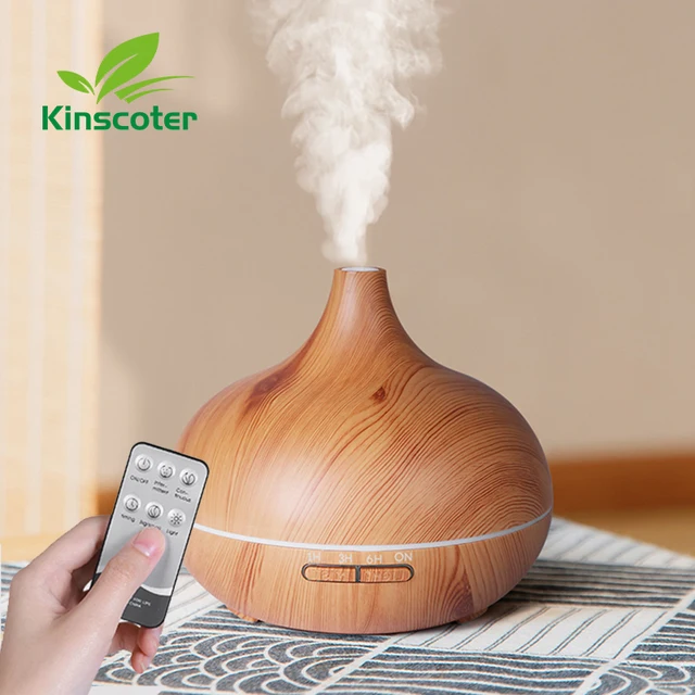 Umidificatore ad ultrasuoni con telecomando per diffusore di oli essenziali per aromaterapia da 500 ml di alta qualità con 7 colori di luce 1