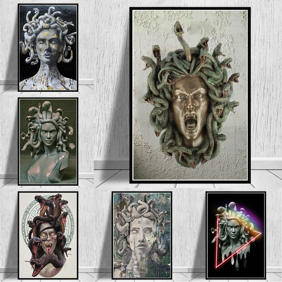 The Gorgons - Art Print - Medusa - Witchcraft - Dark Goddess