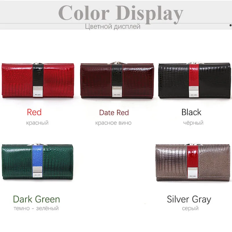 New Diamonds Women's Patent Leather Wallet Long Fashion Patchwork Money Bag Ladies Purse Card Holder AE207-1 leather wallet women wallet card wallet women purse