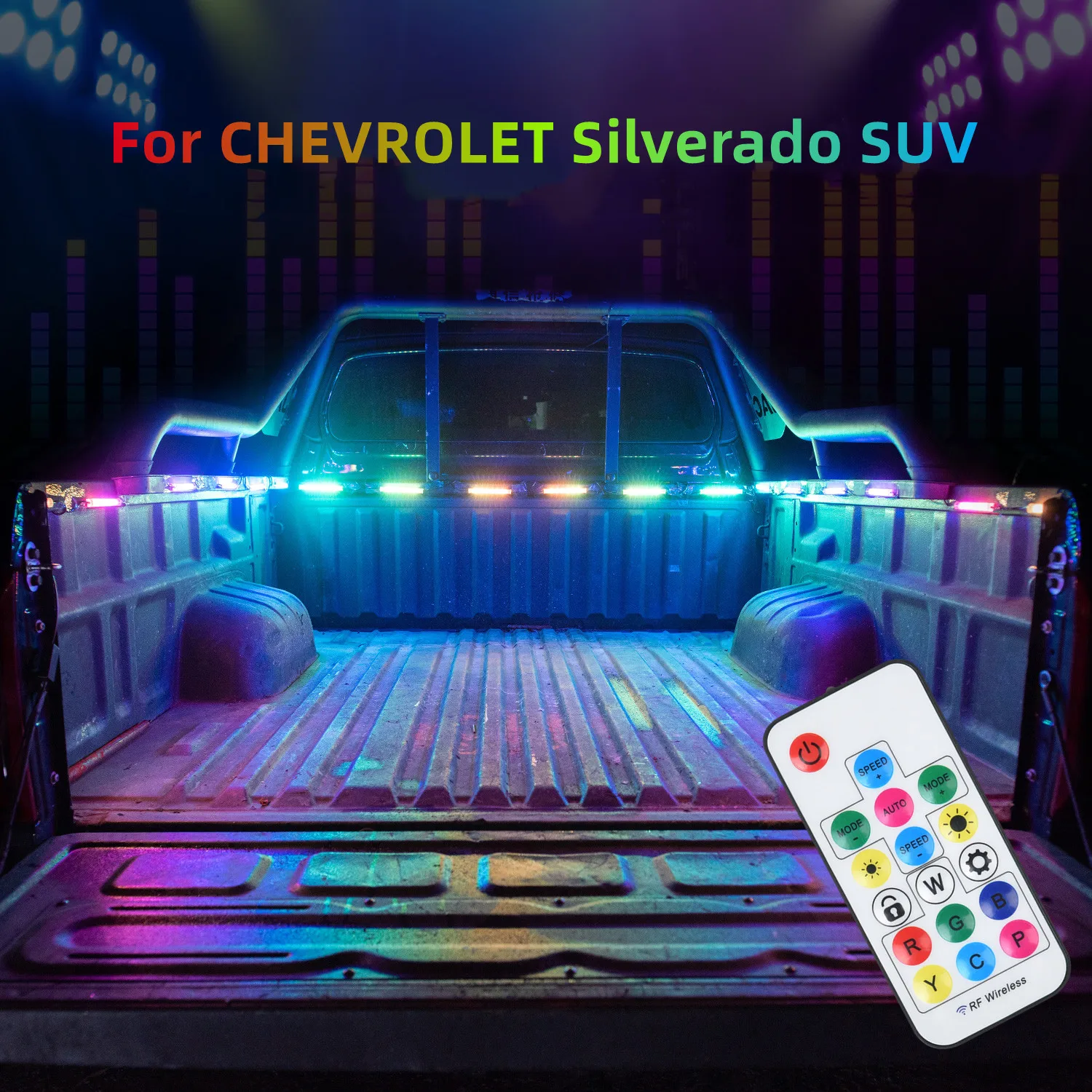 

12V Car LED Lights 6000K Truck Bed Lighting 5050 SMD LEDs Light Waterproof For RV Boat Cargo Pickup For CHEVROLET Silverado SUV