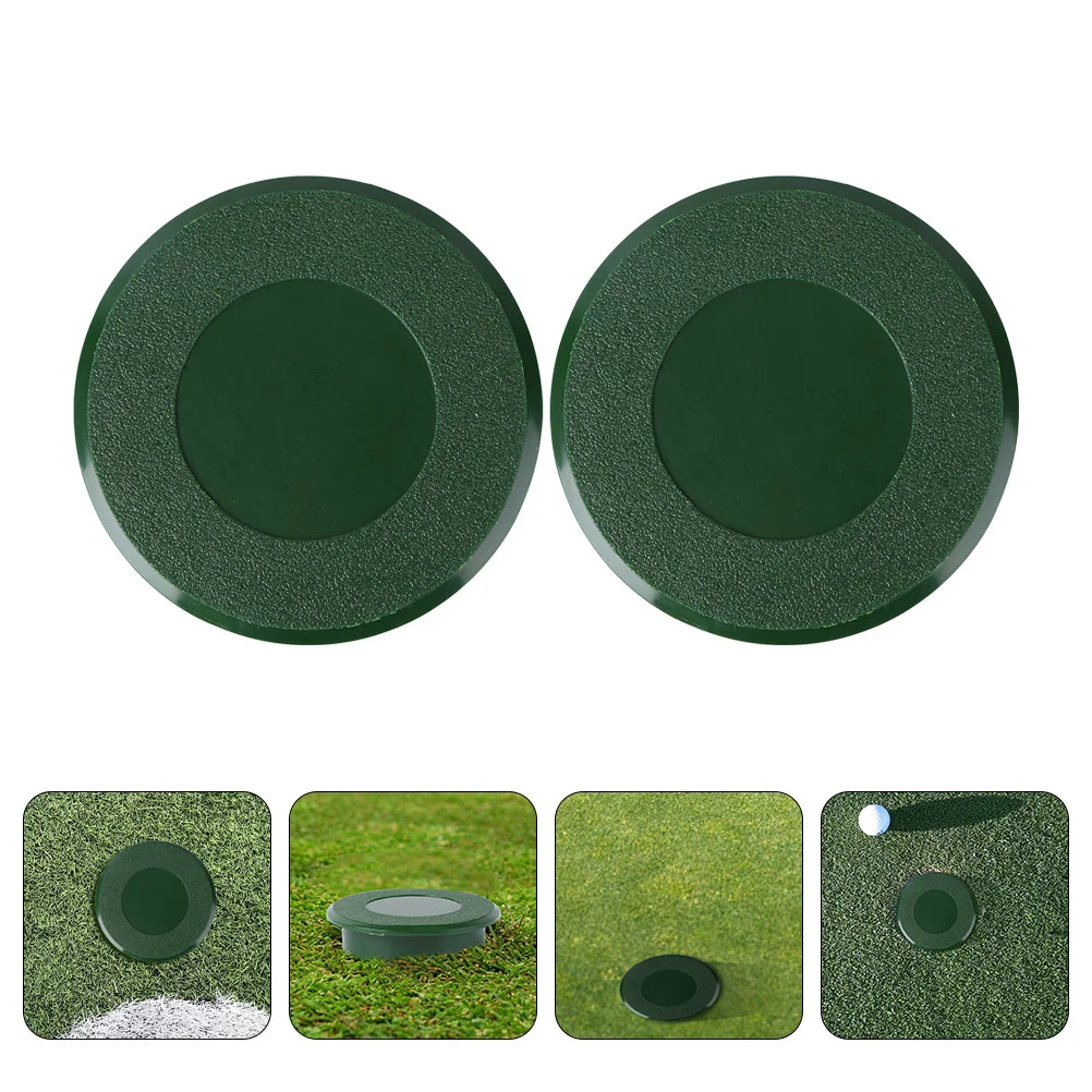 

2pcs Home Professional Golfing Hole Cup Putting Green Golfing Practical Tool