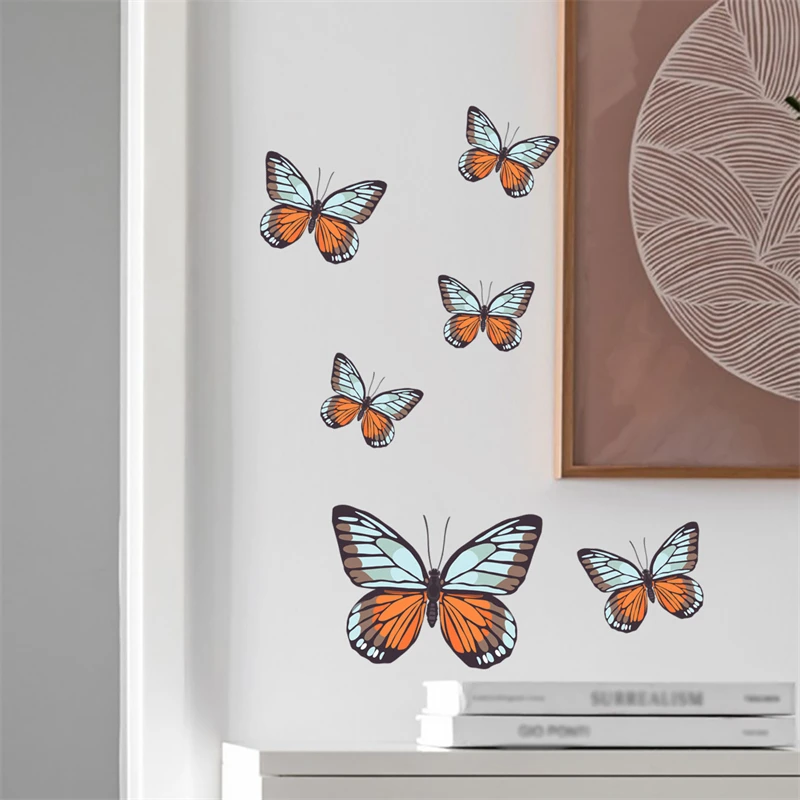 Glow In The Dark Pink Butterfly Wall Decals - Removable, Self-Adhesive Stickers For Kids' Room