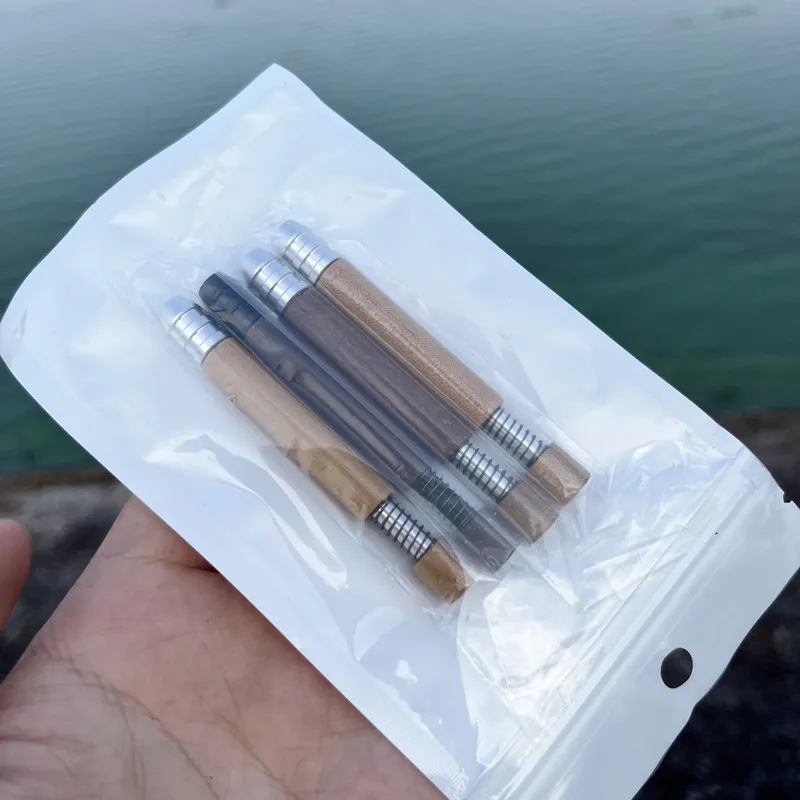 1 Pc Length:8CM Walnut Wooden Accessories With Retractable Spring Drop Shipping