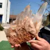 Natural Transparent White Quartz Crystal Cluster Specimen Healing 6