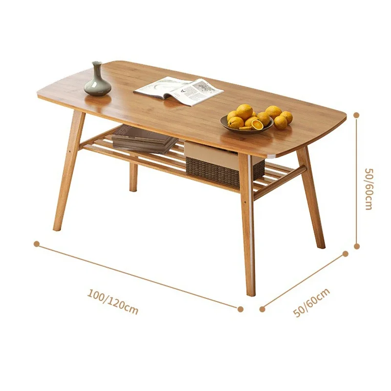 Coffee Table for Living Room Balcony Tea Table, Home Modern Center Table with Storage
