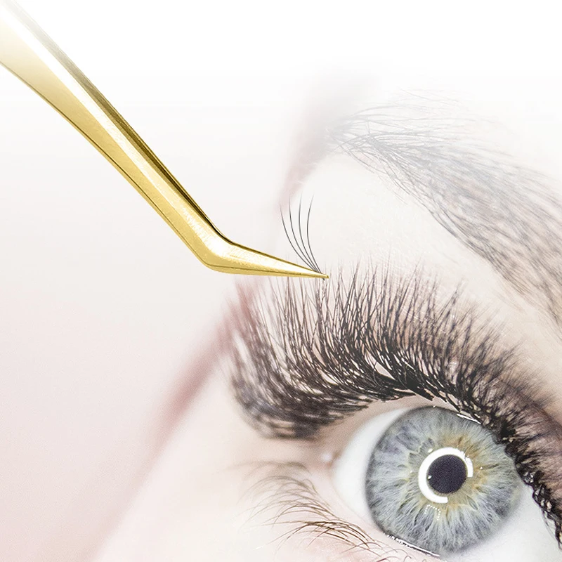 False Eyelashes Tweezers False Eyelash Extensions Personal Curved Strip Eyelashes Brow Clamps Makeup Tools Tweezer Makeup Tools eyelash tweezers