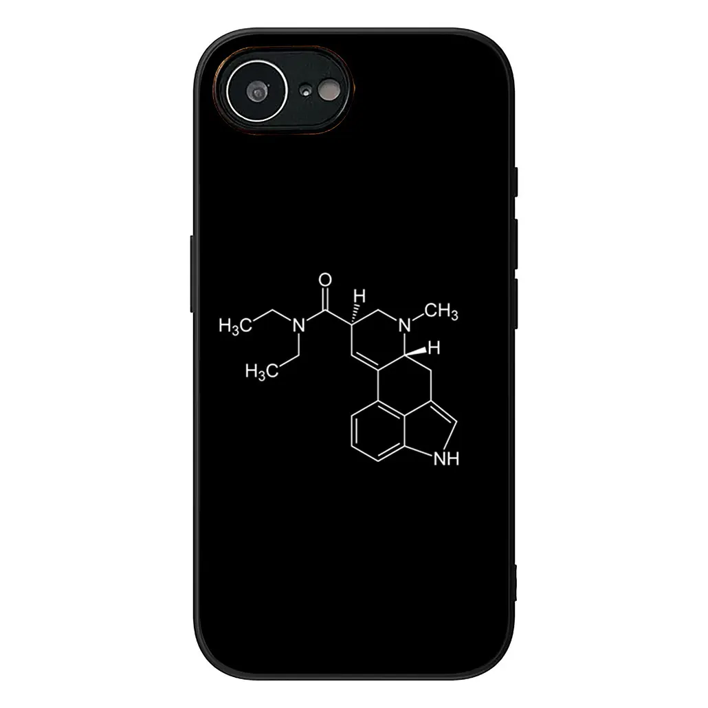 Science-Themed Silicone Phone Cover with Chemistry Design