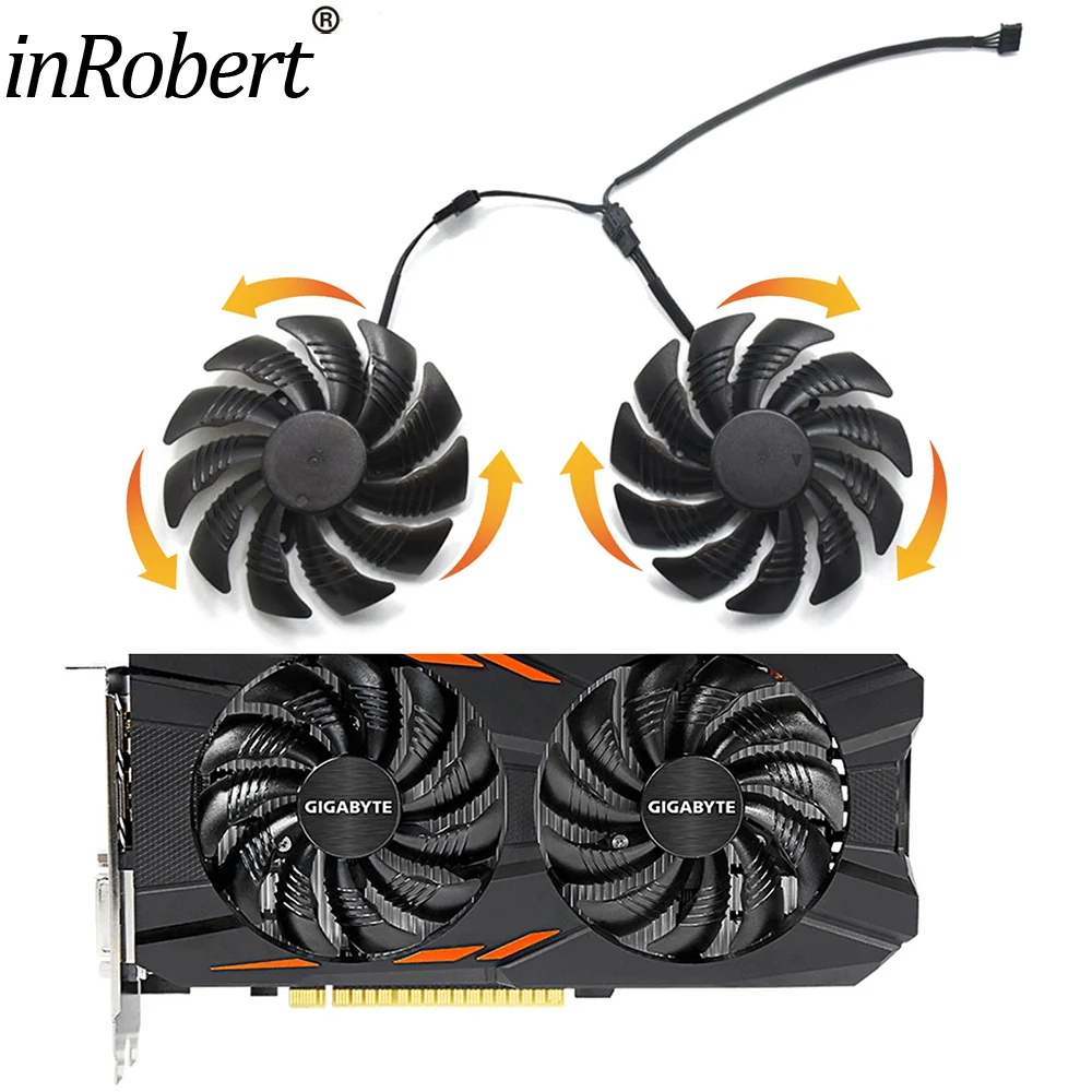 Nuovo 88Mm T129215Su Fan Ventola Di Raffreddamento Per Gigabyte Geforce Gtx 1050 1070 Ti Gtx 960 1060 Rx 480 570 Disponibile All'Ingrosso