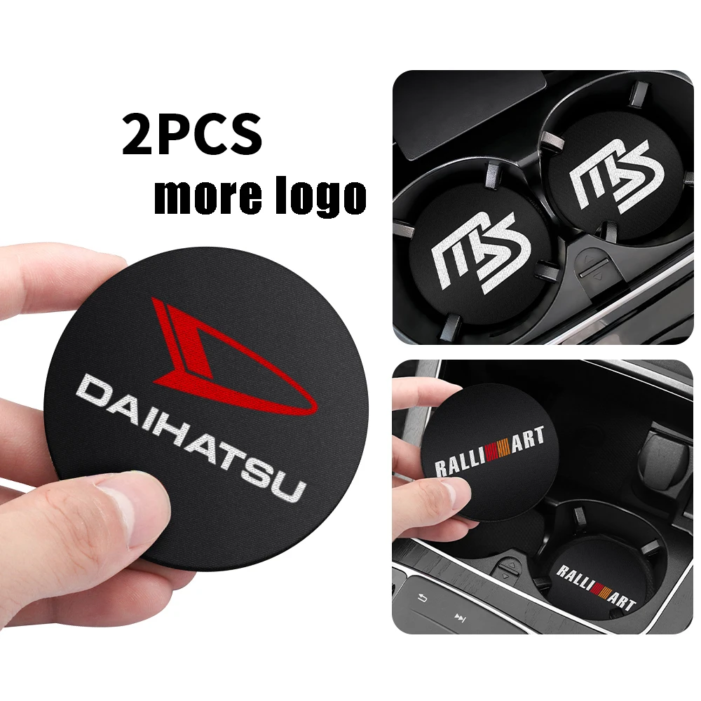 1/2Pcs Car Coaster Water Cup Bottle Holder Pad Per Fiat 500 Punto Uno Scudo Palio Stile Tipo Argo Grande Panda Cromo Ducato 124