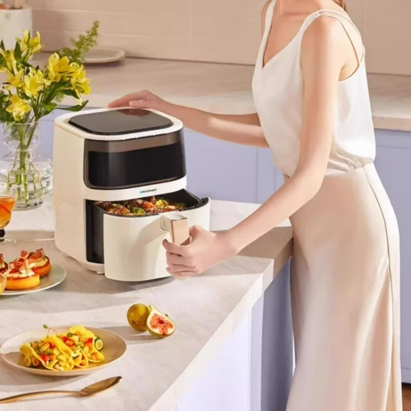 BLAUPUNKT 220V Visual Air Fryer Household 5L Multi-function Intelligent Oil-free Electric Fryer French Fries Machine 5