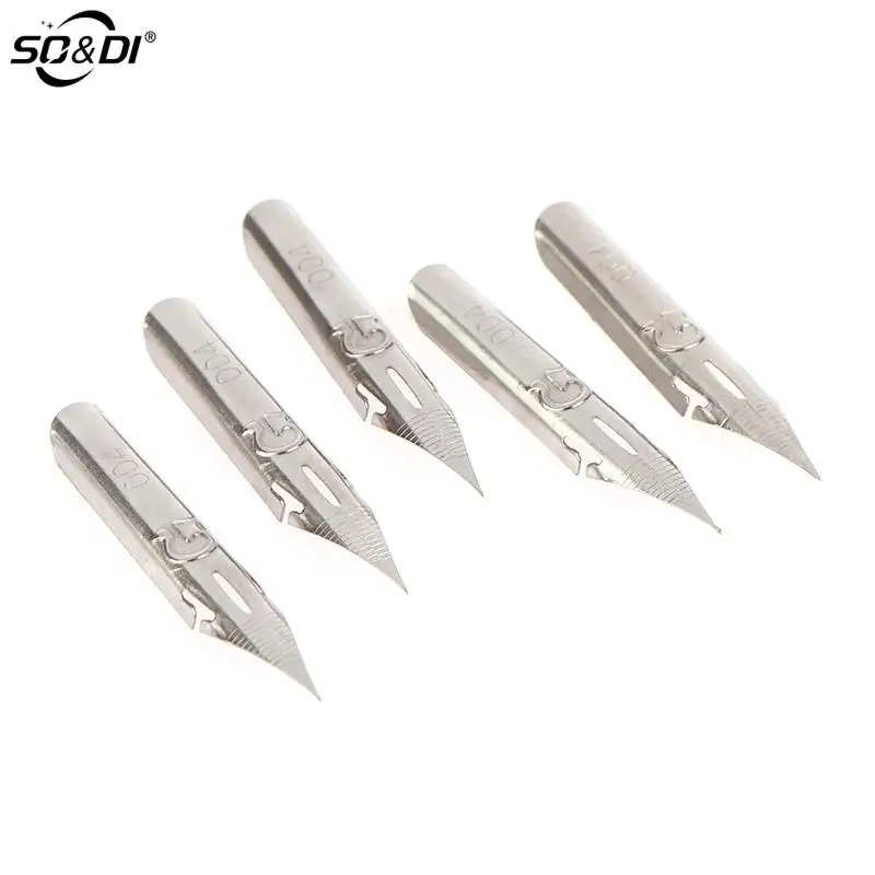 

5Pcs/lot Retro Dipped Tip G Nib Metal English Calligraphy Stationery Office School Supplies Writing Tool Accessories