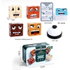Truth Or Adventure Game Wooden Face Changing Cube Building Blocks Expression Puzzles Toy Montessori Educational Kids Party Games 6