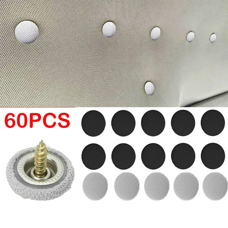 

60Pcs Car Roof Cloth Fixing Buckle Snap Rivets Retainer Car Trucks Motorcycles Buses Car Roof Cloth Off Fixed Screw Buckle Acces