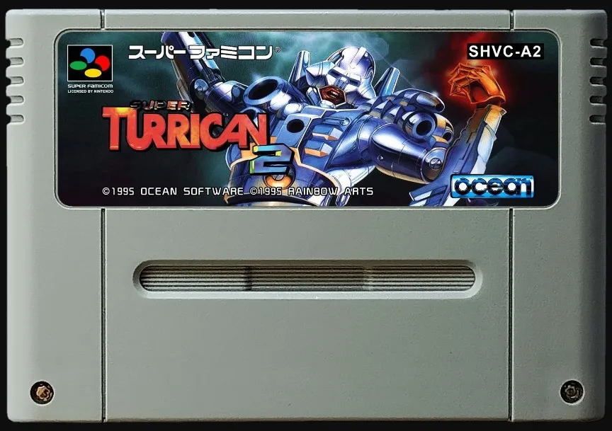 16bits game cards : Super Turrican 2 ( Japanese NTSC Version!! )
