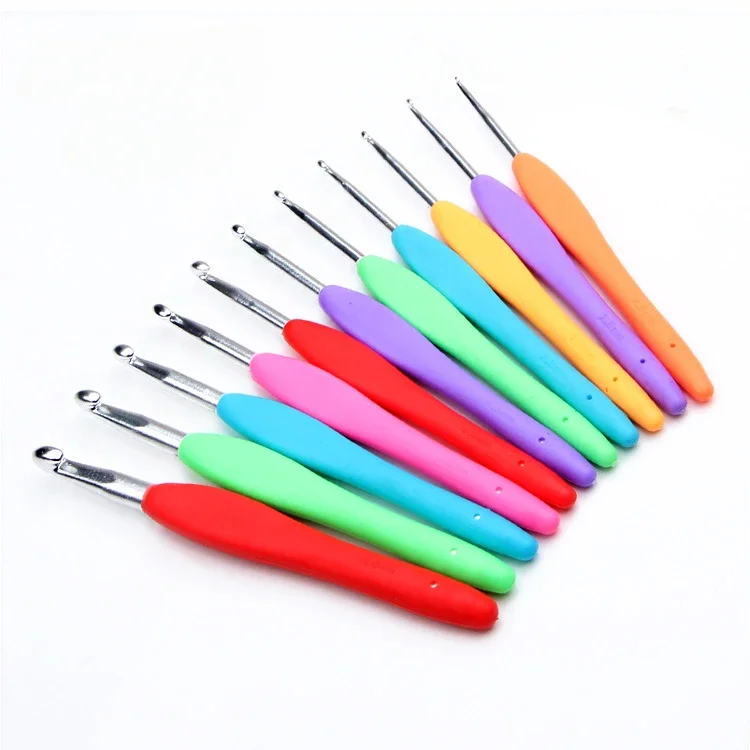 Ganchos De Ganchillo Con Mango De Aluminio Mixto Para Tejer, Agujas De Punto, Juego De Hilo De Tejer, 22 Piezas