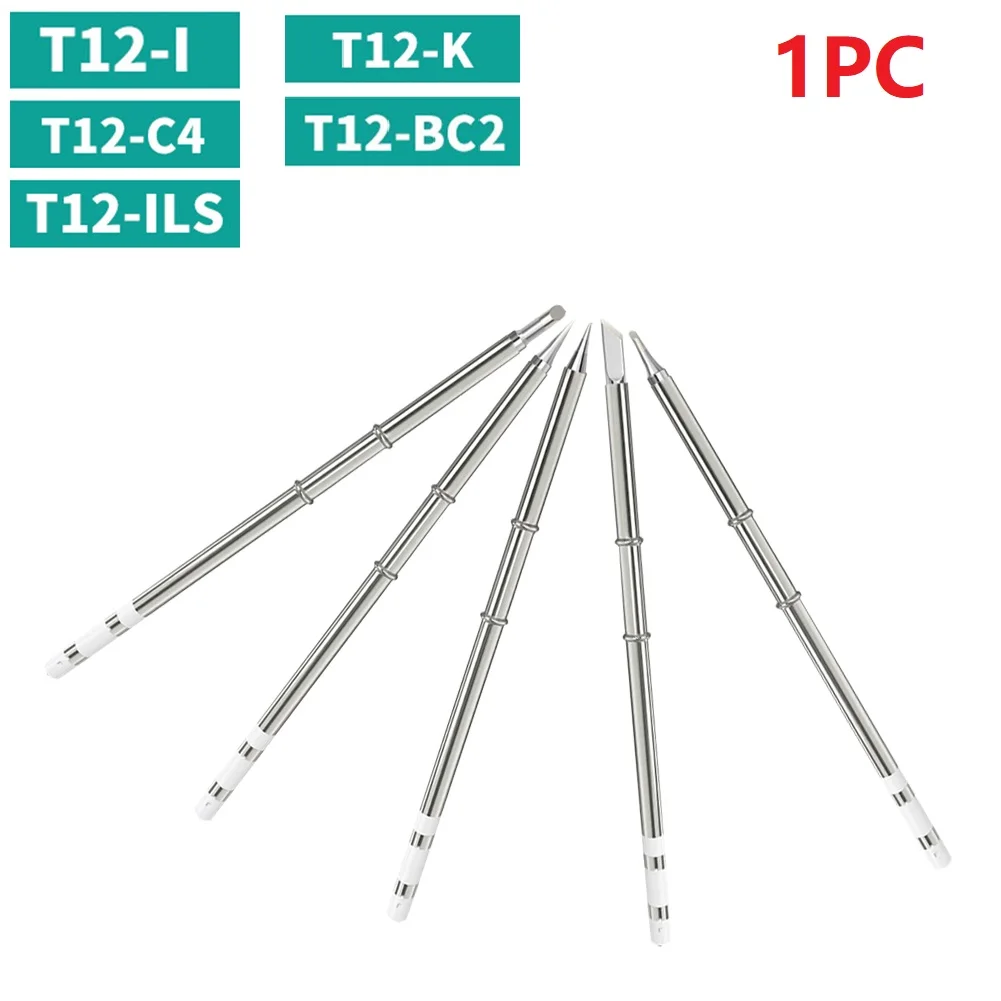 

T12 Electric Soldering Iron Tips T12-ILS T12-K T12-I T12-BC2 T12-C4 For Fine Spot Welding Soldering Station Supplies