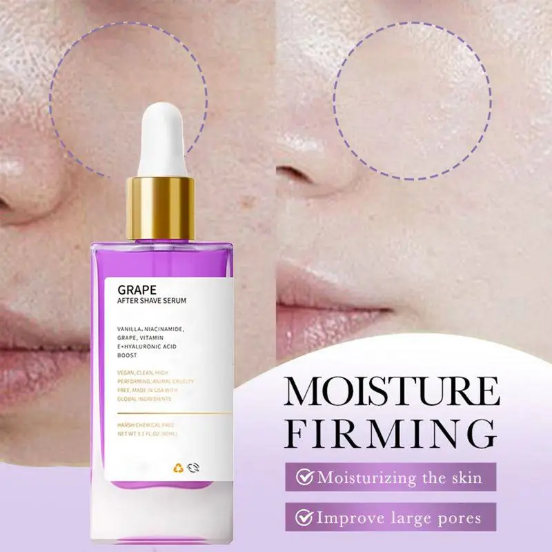 After Shave Oil 90ml Portable Grape Scented Body Oil Hair Removal Supplies Ingrown Hair Moisturizer Women Shaving Care Dry Skin