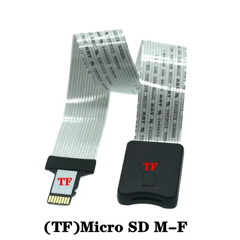 SD Card Female To TF Micro SD Male SD To SD TF To TF Flexible Card Extension Cable Extender Adapter Reader 10cm 15cm 25cm 48cm