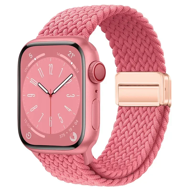 Nylon Braided Loop Strap with Magnetic Buckle