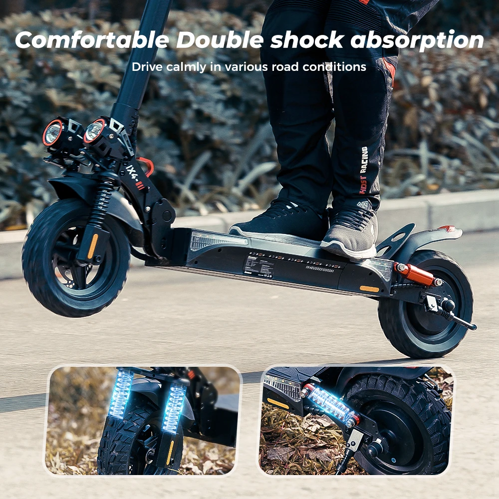 Front suspension of the scooter
