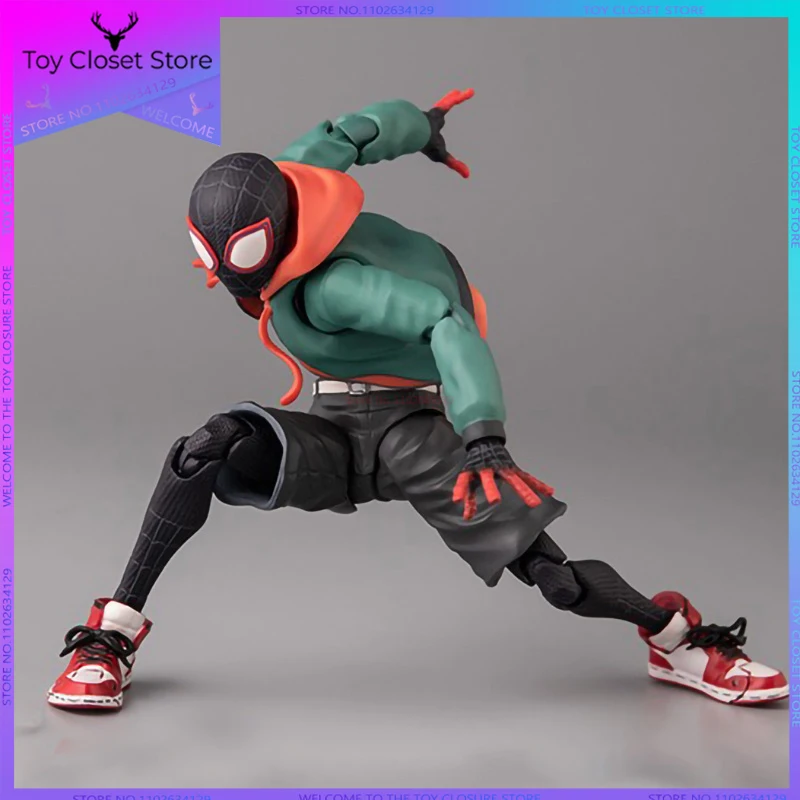 Marvel Cartoon Spider-Man Sentinel Anime Figure Action In Stock Spider-Verse Miles Morales Peni Parker Mobile Doll Toy Gift