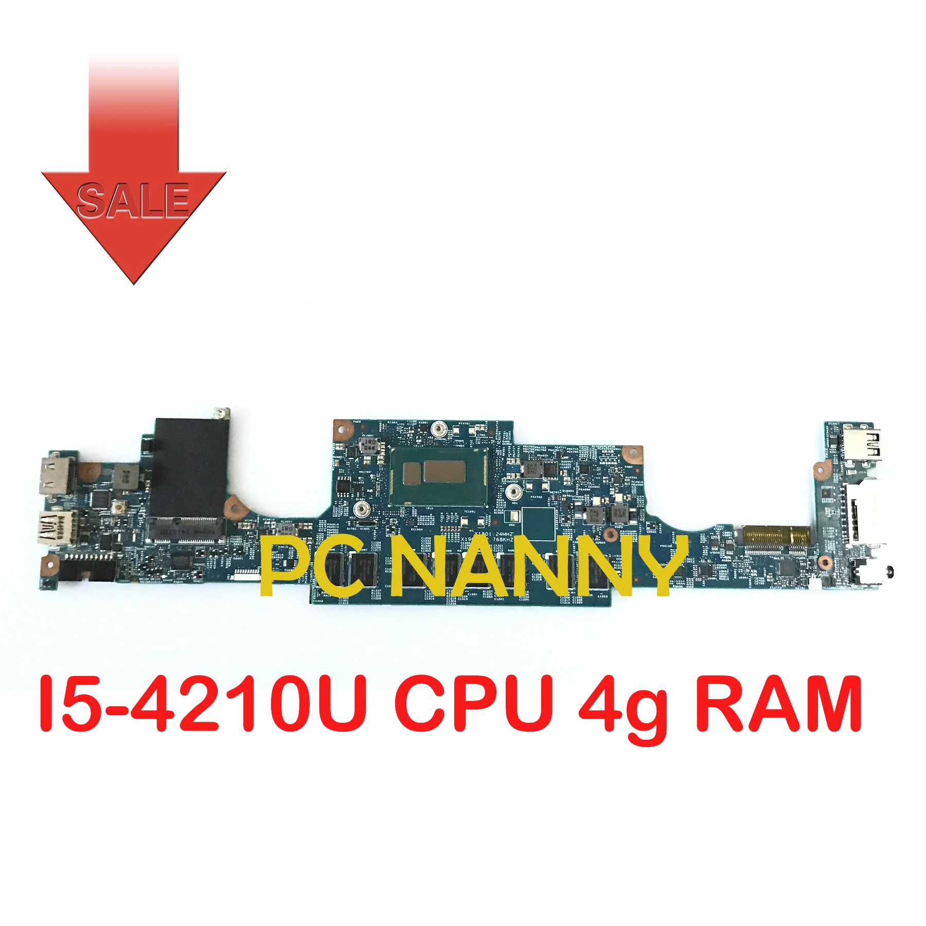 

PCNANNY for DELL INSPIRON 7437 laptop motherboard 12310-1 0W5PG0 I5-4210U CPU 4g RAM