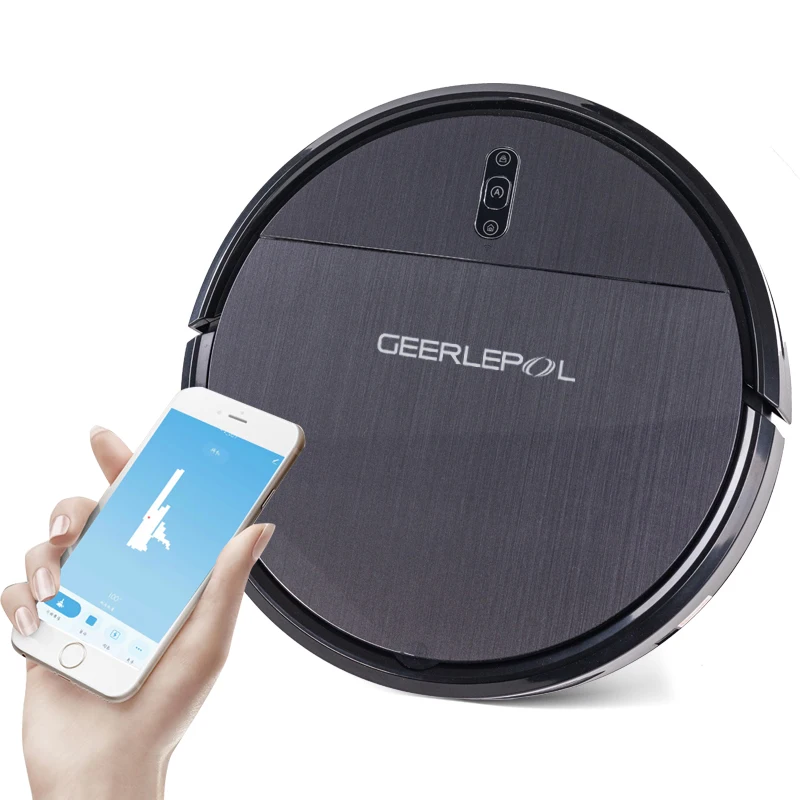3 in 1 Robot Vacuum Cleaner 120 Mins Runtime Slim Automatic Self-Charging Wi-Fi/App/Alexa Control Ideal for Pet Hair Hard Floor