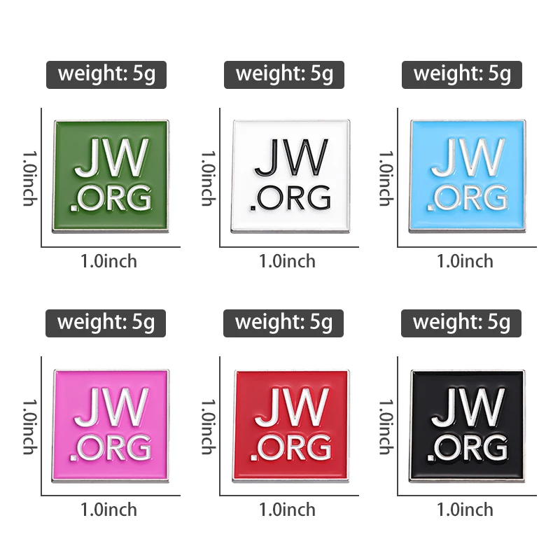 【専用】JWグッズ Jw. Org icon収集ブローチ、エナメルピン、創造性漫画正方形