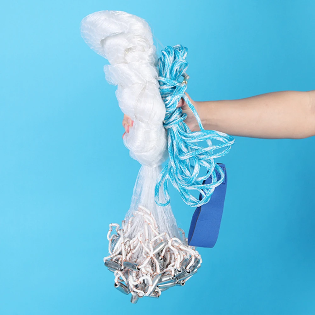 Fishing Cast Net Portable Fish Net Universal Fishing Throw Catch Net Easy Casting Fishing Mesh Net for Freshwater Saltwater