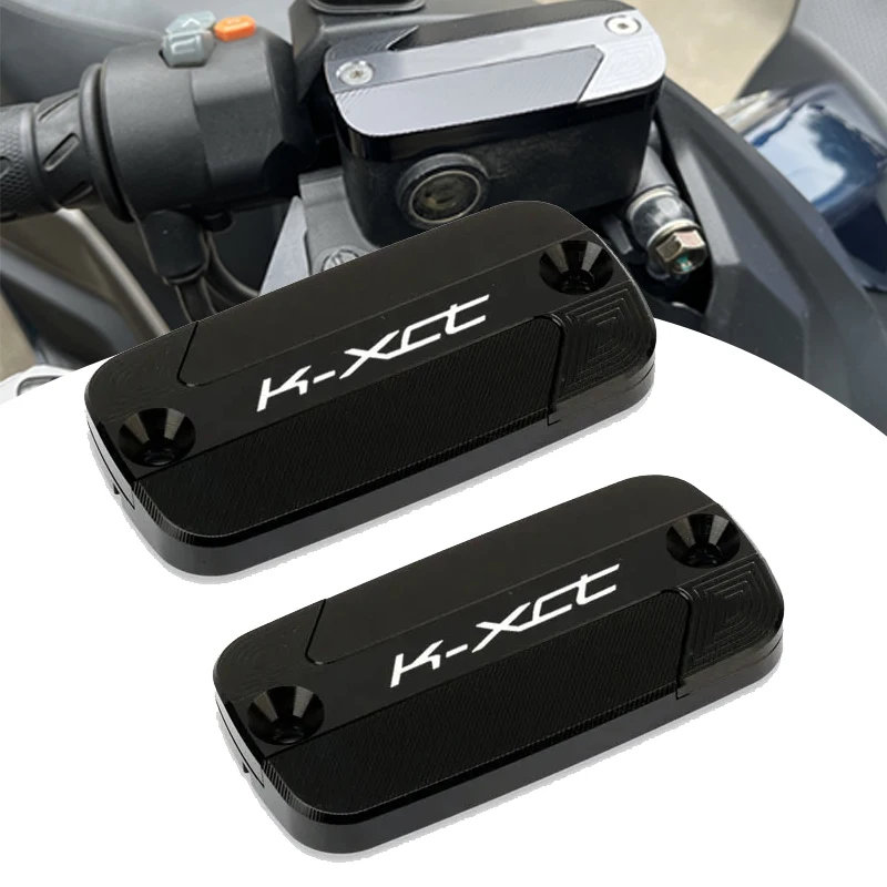 오토바이 CNC 프론트 브레이크 유체 저장소 오일 컵 캡 마스터 실린더 커버, KYMCO K-XCT 300 300i ABS KXCT 125 125i 용