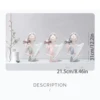 Modern Decorative Artificial Flower Vase Butterfly Girl Sculptures Interior Home Resin Ornaments Household Decoration Vases 6