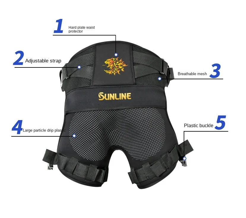 SUNLINE Breathable Adjustable Fishing Seat Cushion Soft Ultra-light Anti-slip Hip Pad Trending Products
