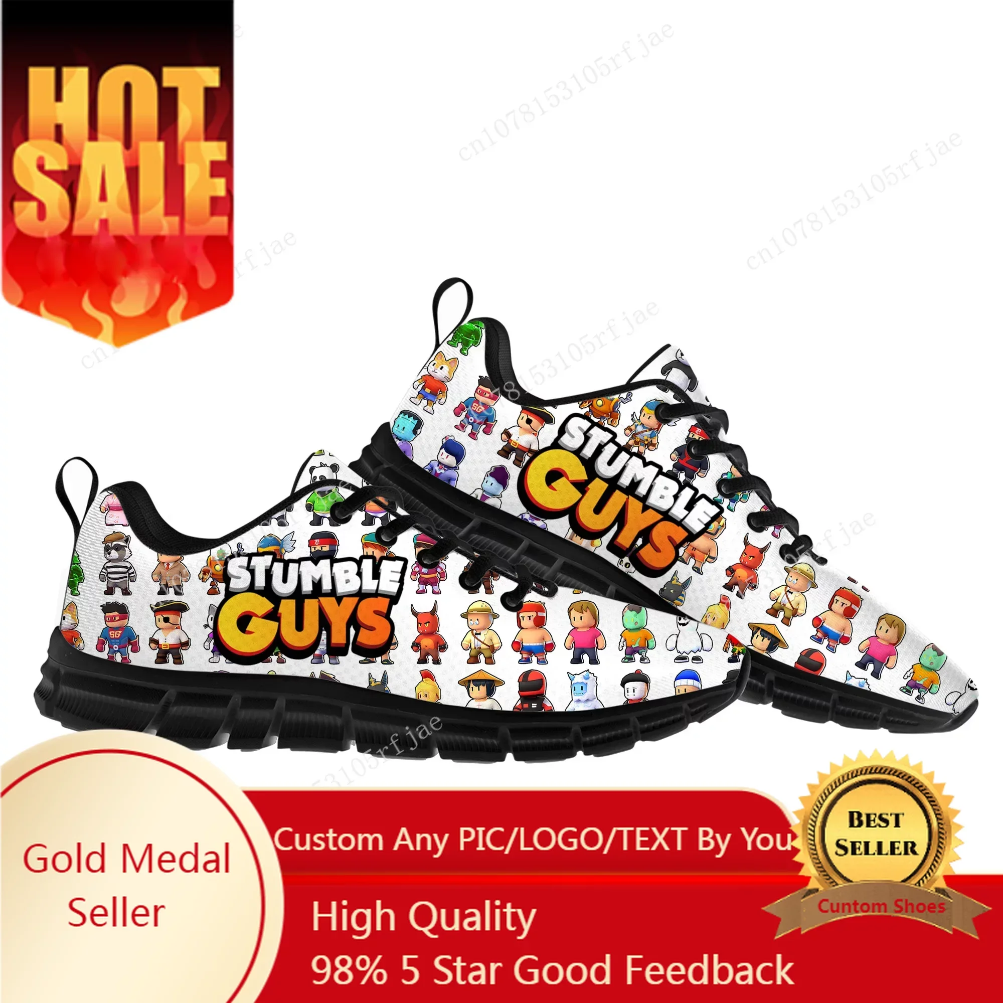 Stumble Guys Sports Shoes Cartoon Game Mens Womens Teenager Children Sneakers Fashion High Quality Sneaker Custom Built Shoes