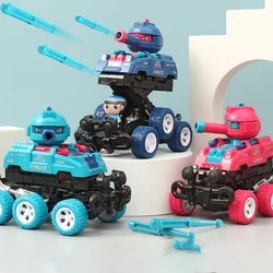 Véhicule tout terrain à inertie à Six roues pour enfant, jouet en Collision, déformation, peut lancer un char, cadeau de vacances, nouvelle collection 