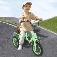 Tricycle à 3 roues de 12 pouces pour enfants, vélos pour garçons/filles, tricycle à une vitesse, vélo orange/vert clair, vélo à 3 roues, cadeau pour enfants 7